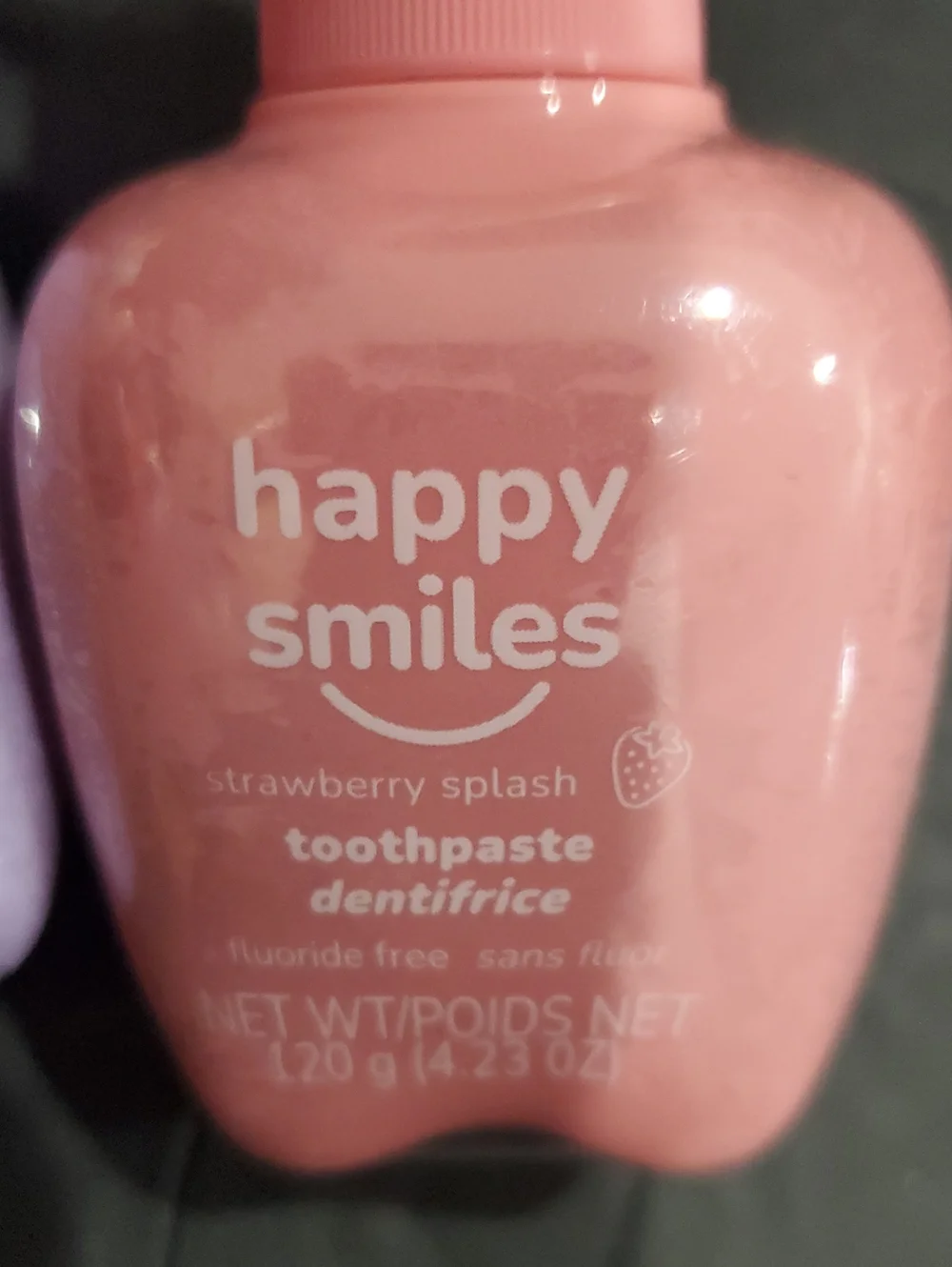 Happy Smiles 2pack Grape pop and Strawberry splash flouride free kids toothpaste